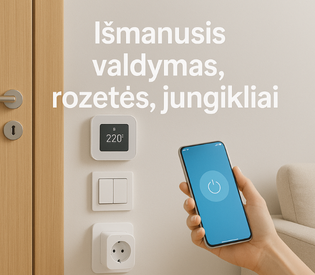 Išmanusis valdymas, rozetės, jungikliai