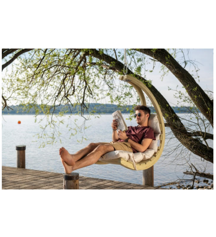 Sėdimas hamakas SWING LOUNGER, Creme