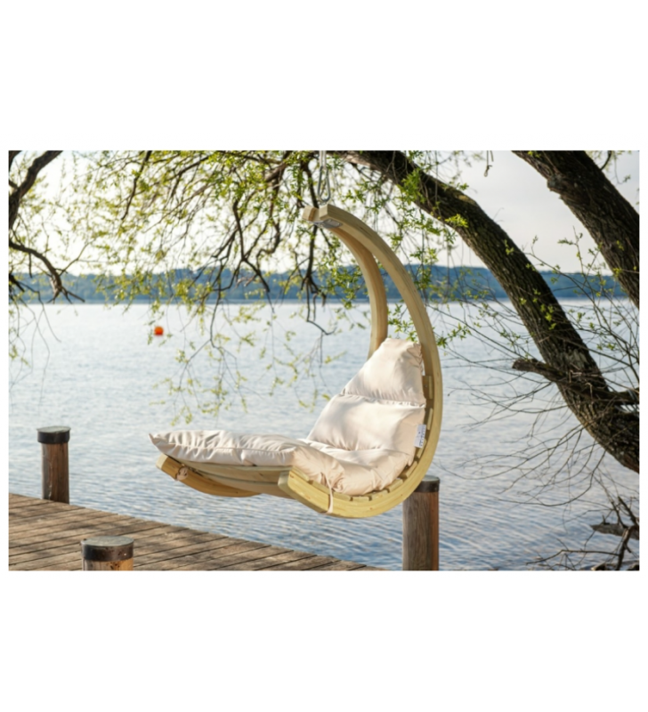 Sėdimas hamakas SWING LOUNGER, Creme