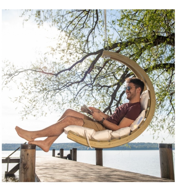 Sėdimas hamakas SWING LOUNGER, Creme