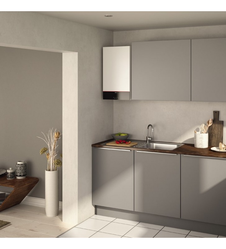 Dujinis kondensacinis katilas Viessmann Vitodens 100-W 2021, 3.2-32 kW, vandens ruošimas atskirame šildytuve