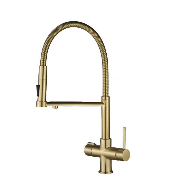 Virtuvinis maišytuvas su vandens filtravimo funkcija SH - 506 - 3 - WAY — ANTIKVARO (HOT-COLD-RO-SHOWER)