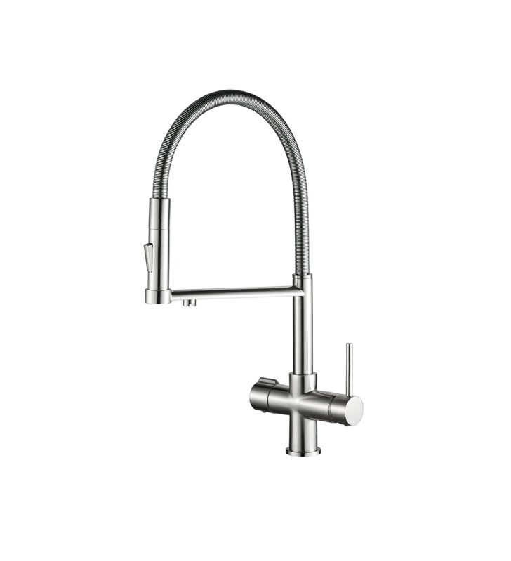 Virtuvinis maišytuvas su vandens filtravimo funkcija SH - 506 - 4 - WAY — CHROMO (HOT-COLD-RO-SODA)