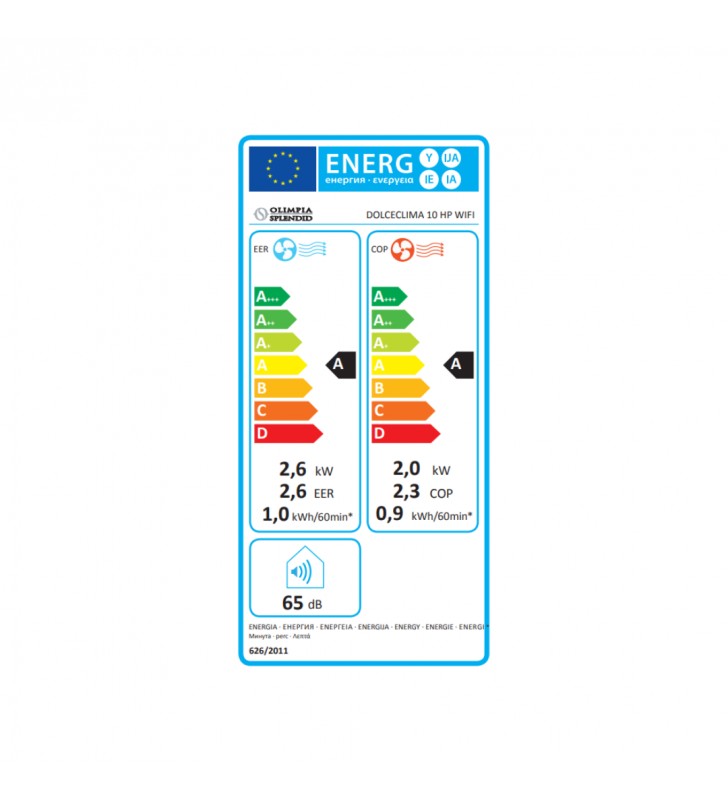 Mobilus oro kondicionierius Olimpia Slendid Dolceclima 10 HP WiFi