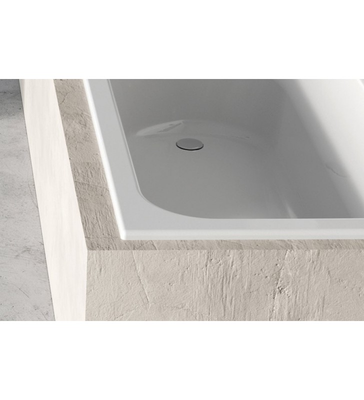 Stačiakampė vonia Ravak Chrome Slim, 180x80 sniego baltumo