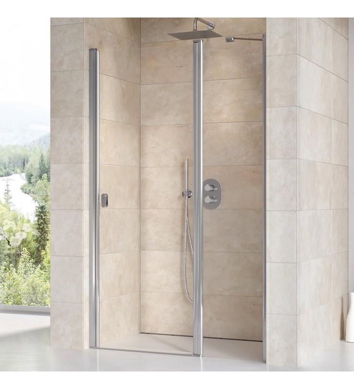 Varstomos dušo durys Ravak Chrome, CSD2-120, blizgi+stiklas Transparent