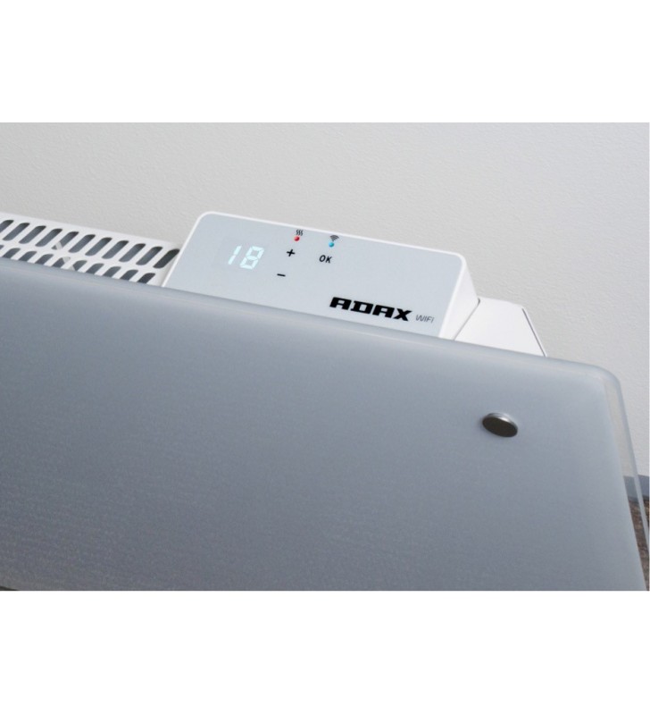 Elektrinis radiatorius Adax Clea Wi-Fi H, baltas, 04 KWT (400W)