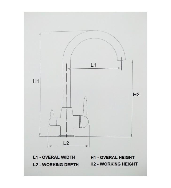 Plautuvės Krausen virtuvės maišytuvas "3-in-1" VINTAGE