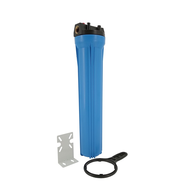 SLIM 20” SBH-20 BSP 3/4” filtro korpusas su laikikliu ir raktu