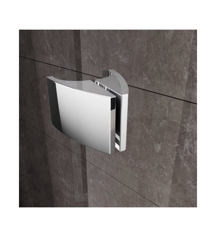 Pusapvalė dušo kabina Ravak Pivot, PSKK3-100, juoda+Transparent