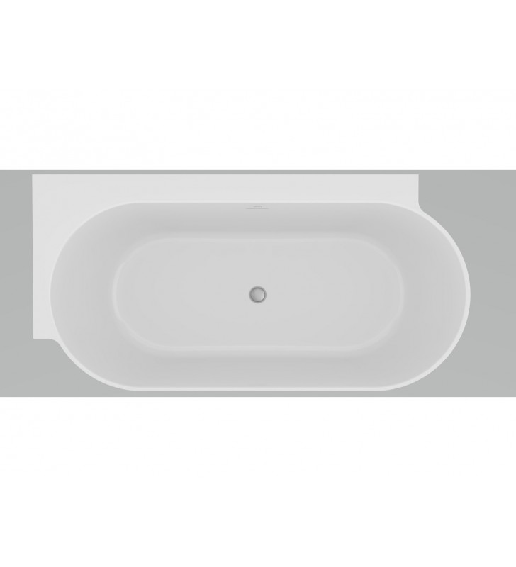 Laisvai pastatoma vonia Ravak Freedom Corner II Tec 175x86, L balta su chromuotais priedais
