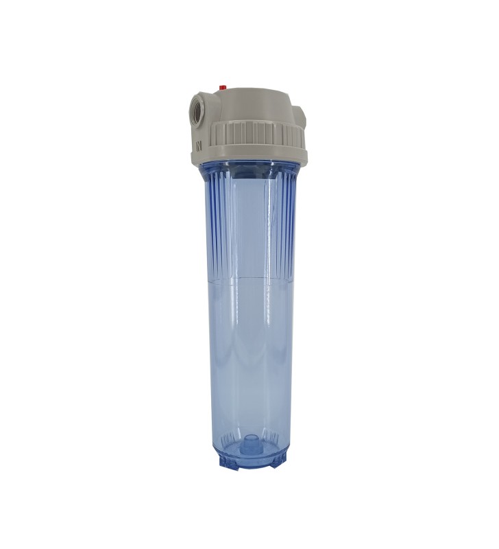 JUMBO CLEAR 20" korpusas su PLASTIC PORT 1" ir laikikliu + raktu