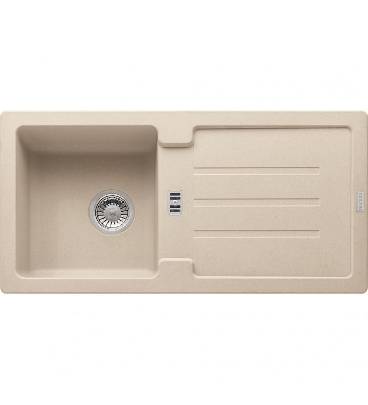 Granitinė plautuvė Franke Strata, STG 614-86, Beige, užkemšamas ventilis