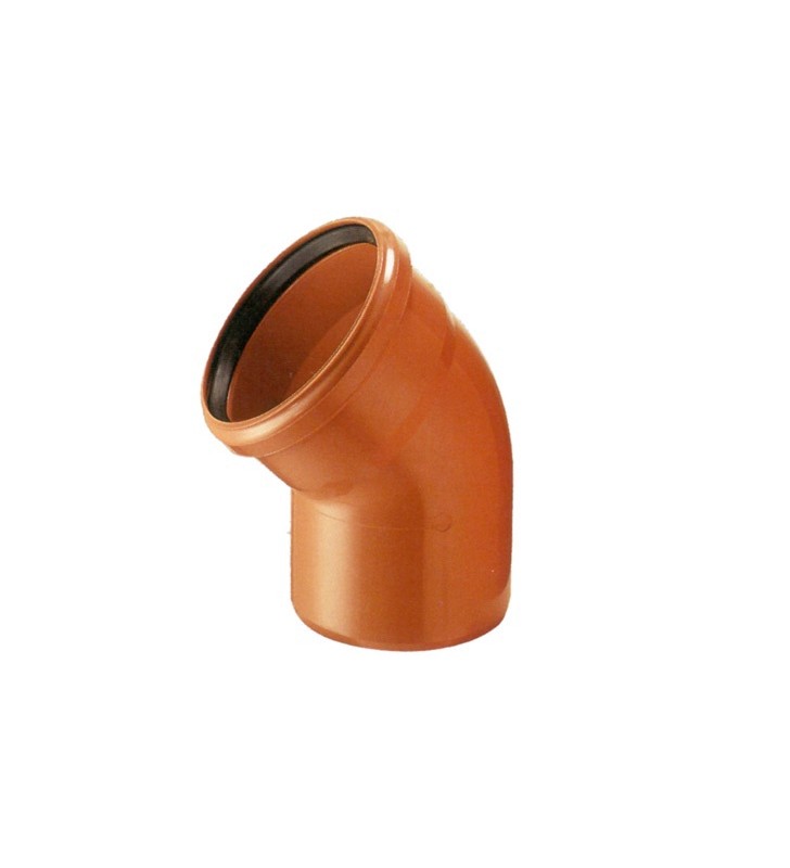 Lauko kanalizacijos alkūnė Wavin, d , 200, 45*