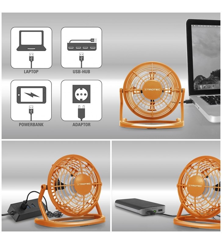 Stalinis USB ventiliatorius Trotec TVE 1