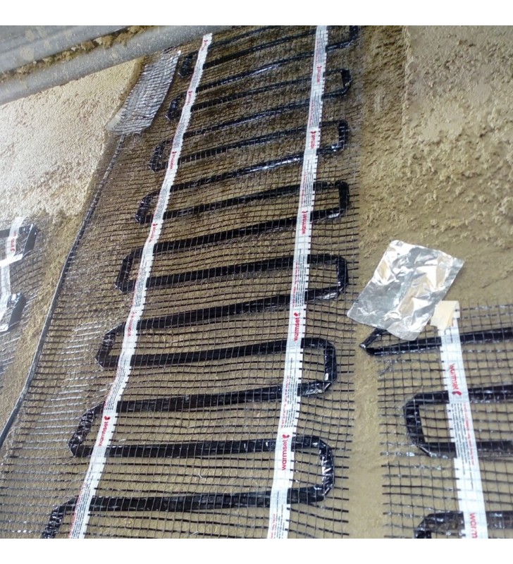 Sieninio šildymo tinklelis Warmwall BLACK