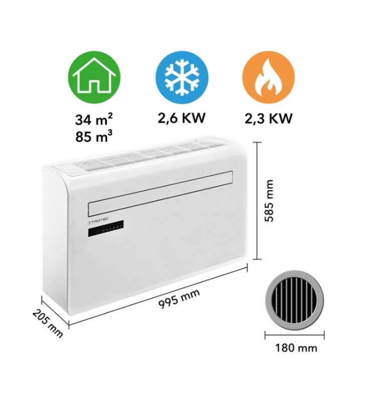 Oro kondicionierius monoblokas (be išorinio bloko) su Wi-Fi Trotec PAC-W 2650 SH