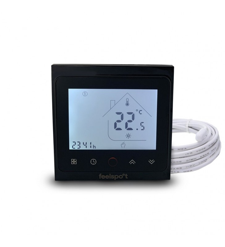 Elektroninis programuojamas termostatas (termoreguliatorius) Feelspot WTH51.36 NEW BLACK