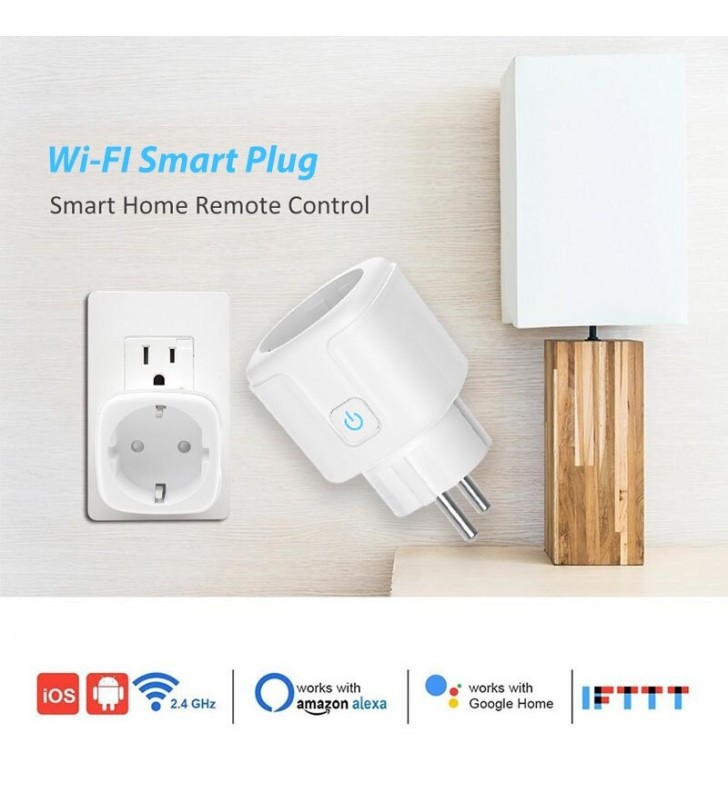 Išmanioji Wi-Fi rozetė Feelspot SL01.16, 16A, su energijos matavimo funkcija