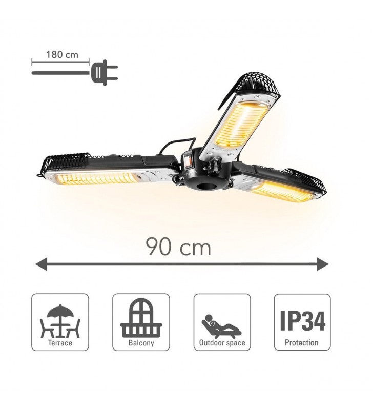 Halogeninis infraraudonųjų spindulių šildytuvas Trotec Umbrella IR 2005 SC