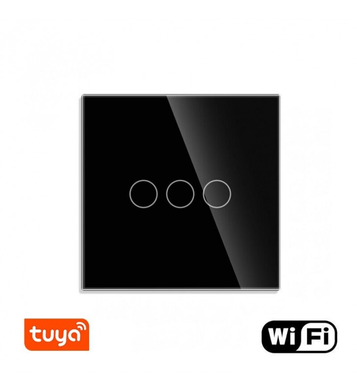 WiFi tripolis sensorinis jungiklis Feelspot, juodas 600W