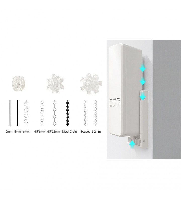 Išmanusis roletų ir žaliuzių valdiklis Feelspot FS-BDM01W WiFi, Tuya