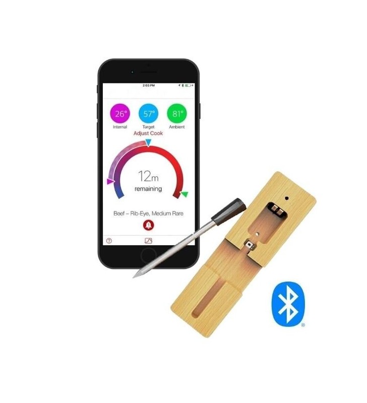Išmanusis belaidis grilio termometras FEELSPOT FS200 su Bluetooth programėle