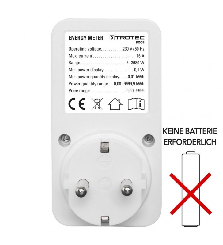 Energijos sąnaudų matuoklis TROTEC BX09