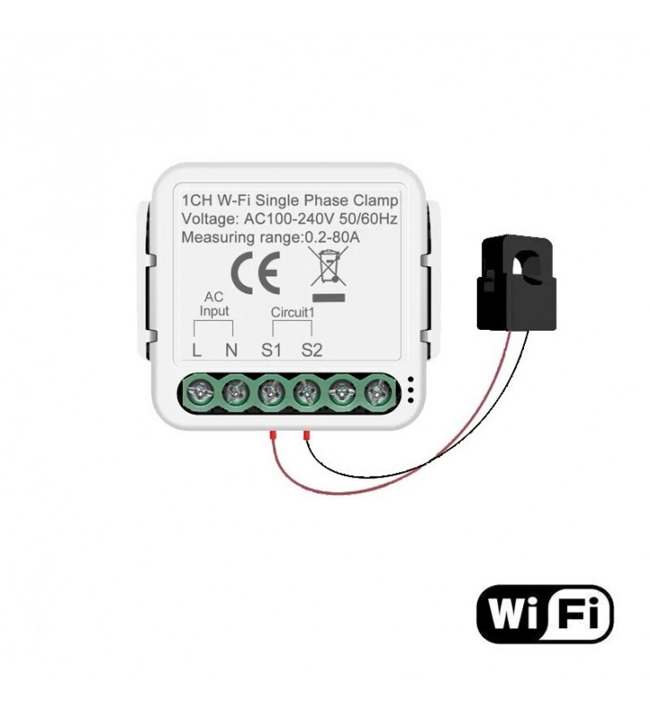 Energijos matavimo modulis Feelspot FS-PMM01W WiFi, Tuya