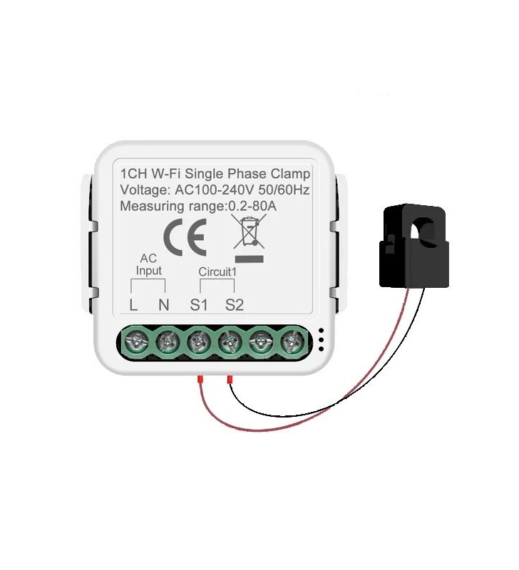 Energijos matavimo modulis Feelspot FS-PMM01W WiFi, Tuya