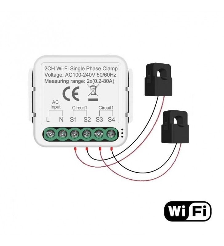 Energijos matavimo modulis Feelspot FS-PMM02W WiFi, Tuya