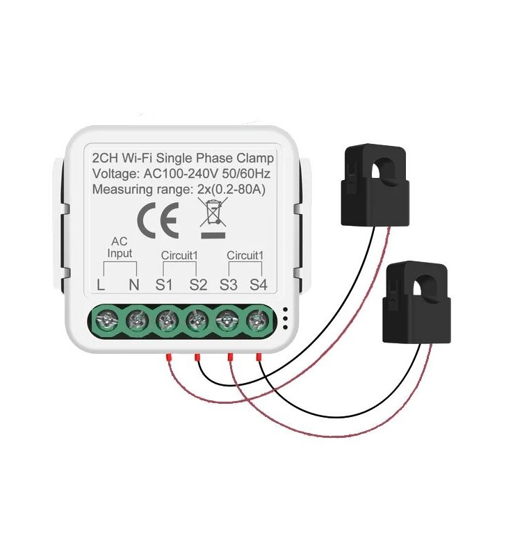 Energijos matavimo modulis Feelspot FS-PMM02W WiFi, Tuya