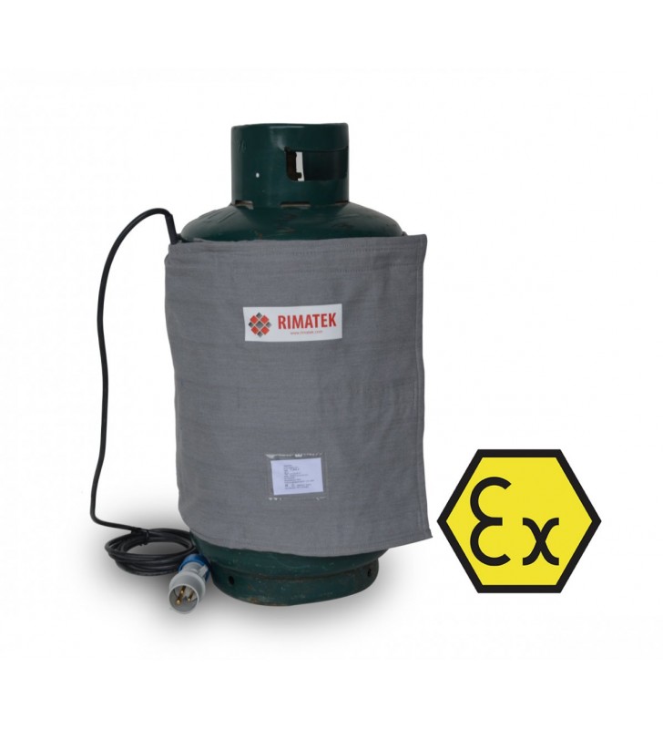 Aukštos apsaugos klasės šildantis anglies pluošto apklotas Rimatek TG-EX (dujų balionams) [ATEX]