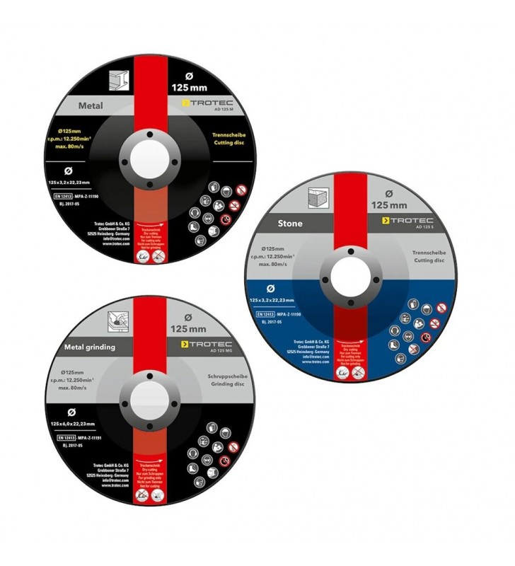 Pjovimo ir šlifavimo diskų rinkinys Trotec