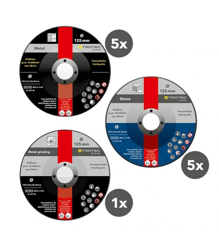 Pjovimo ir šlifavimo diskų rinkinys Trotec